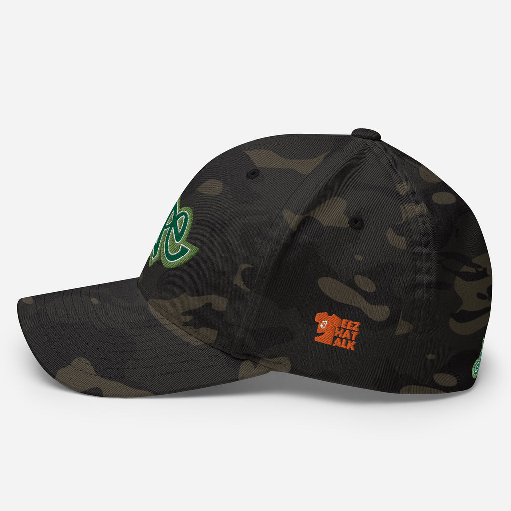 Structured Camo Cap with custom embroidery: Teez That Talk DOPE Collection