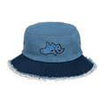 Dope distressed denim bucket hat (Black & Blue Dope) Free Shipping to select countries