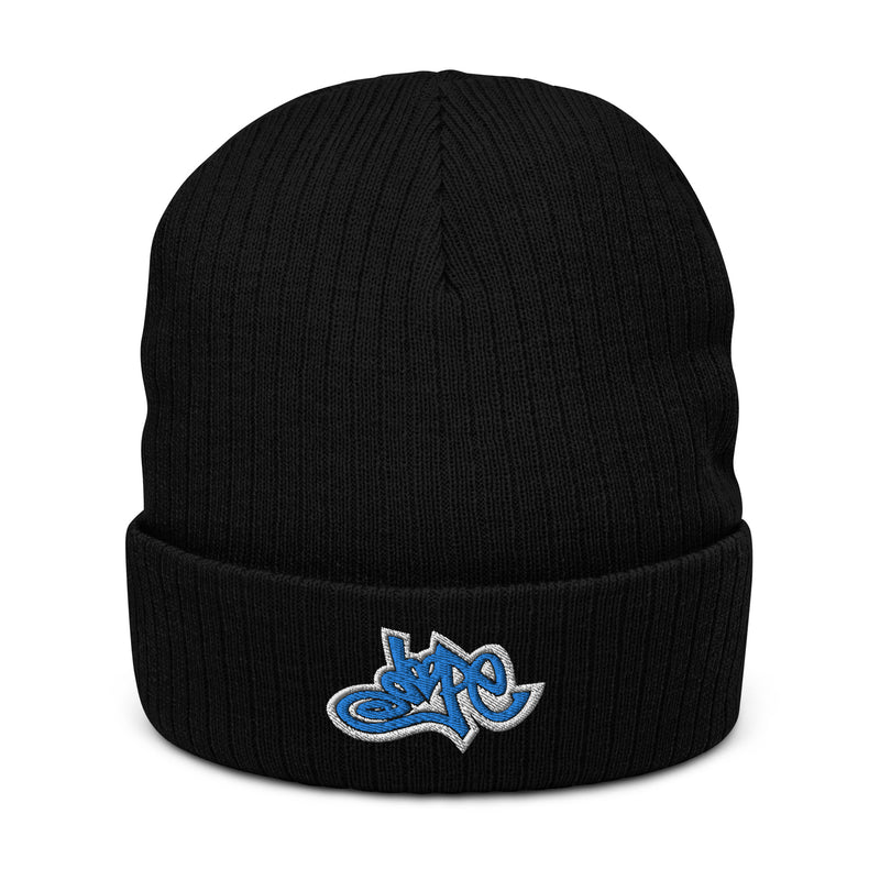 Dope ribbed knit beanie (Blue Dope): Dope Collection