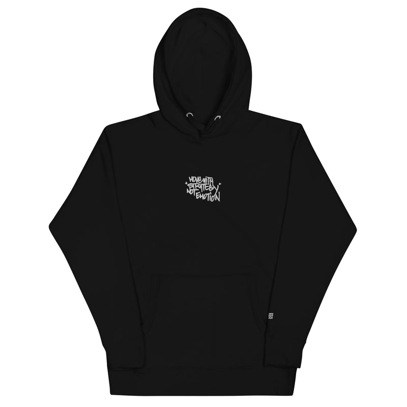 Move with Strategy Not Emotion- custom embroidered hoodie