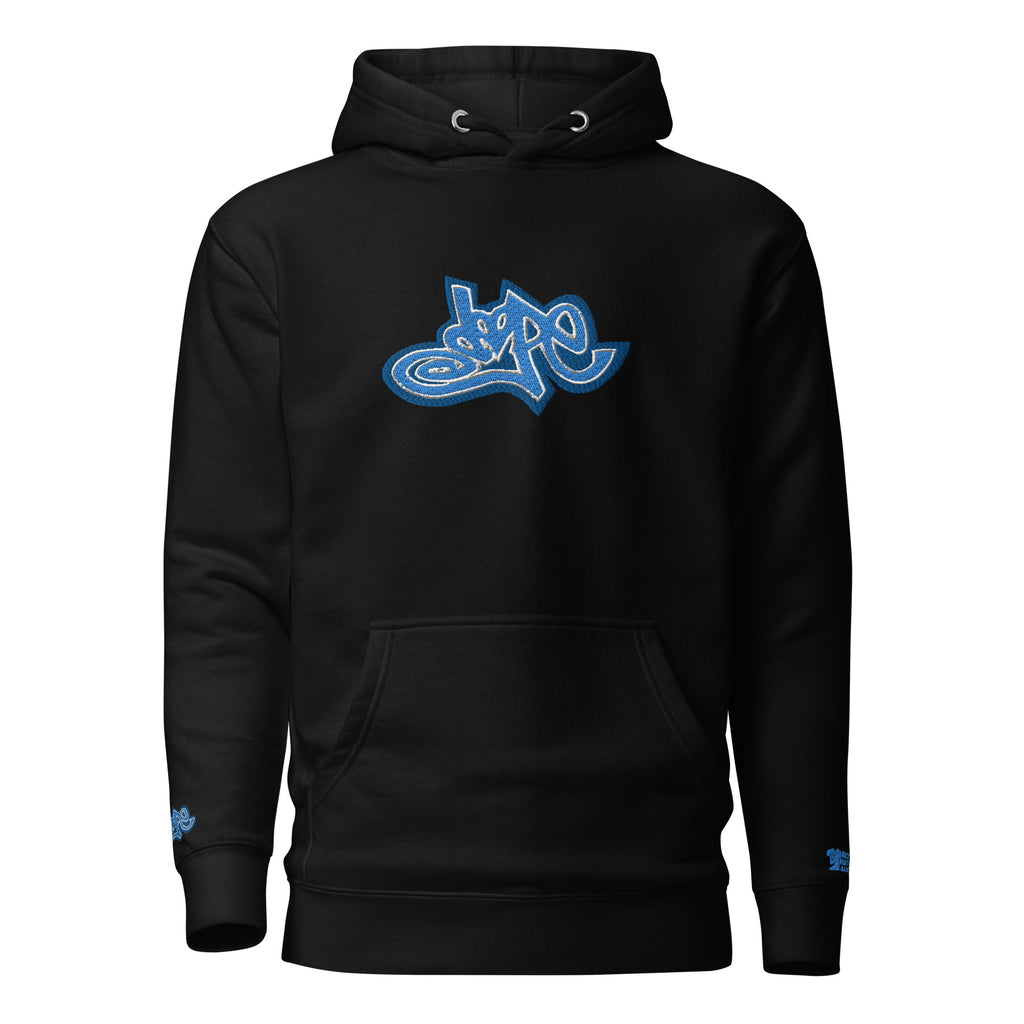 Dope Hoodie (Blue Dope Embroidered): Dope Collection (Free Shipping)