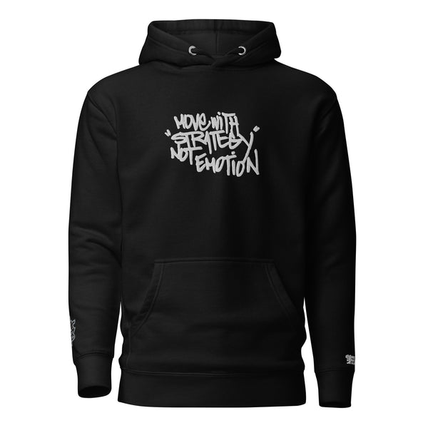 "Move with Strategy, Not Emotion" Hoodie; Dope Collection