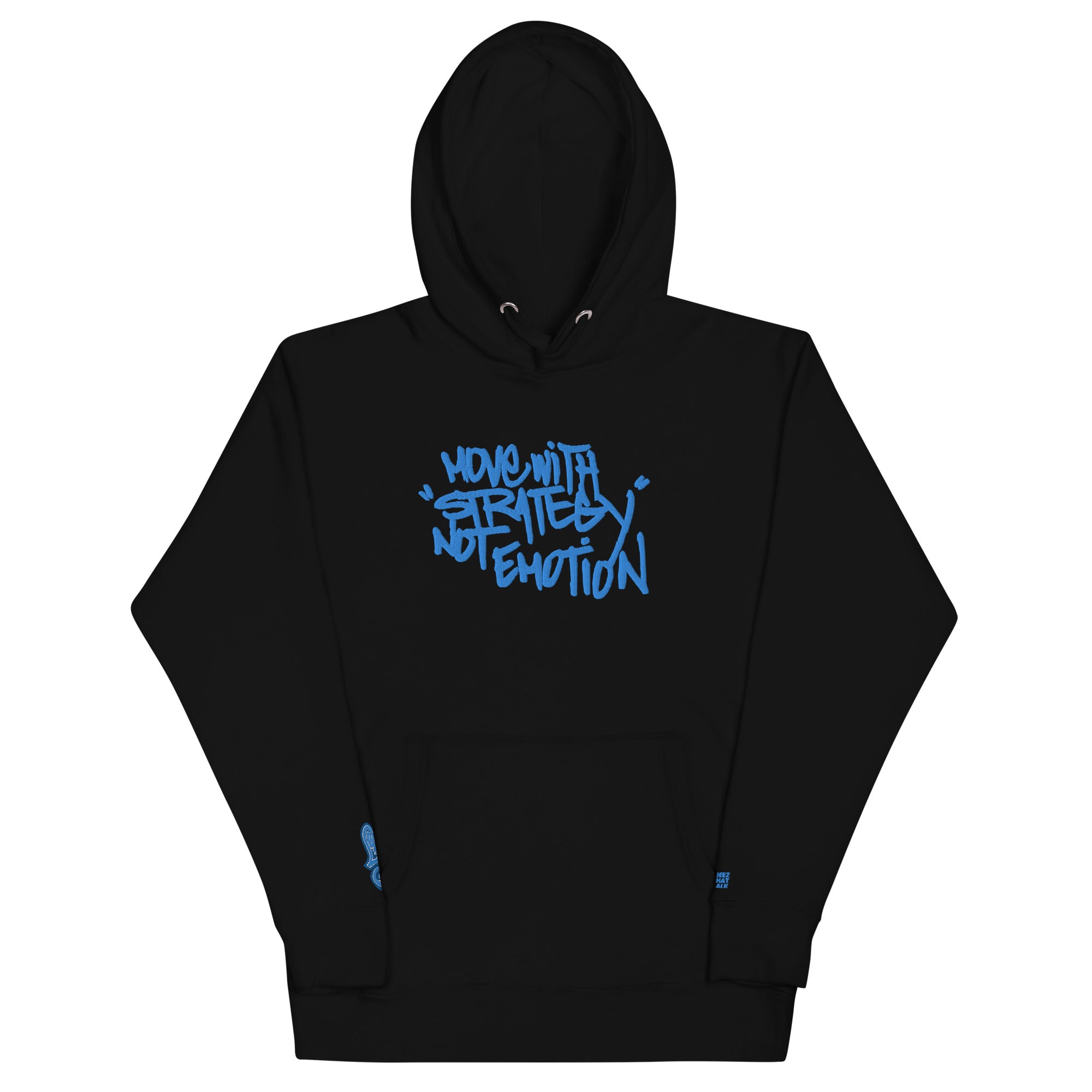 "Move With Strategy Not Emotion Hoodie" (Embroidered): Dope Collection(Free shipping to select countries)