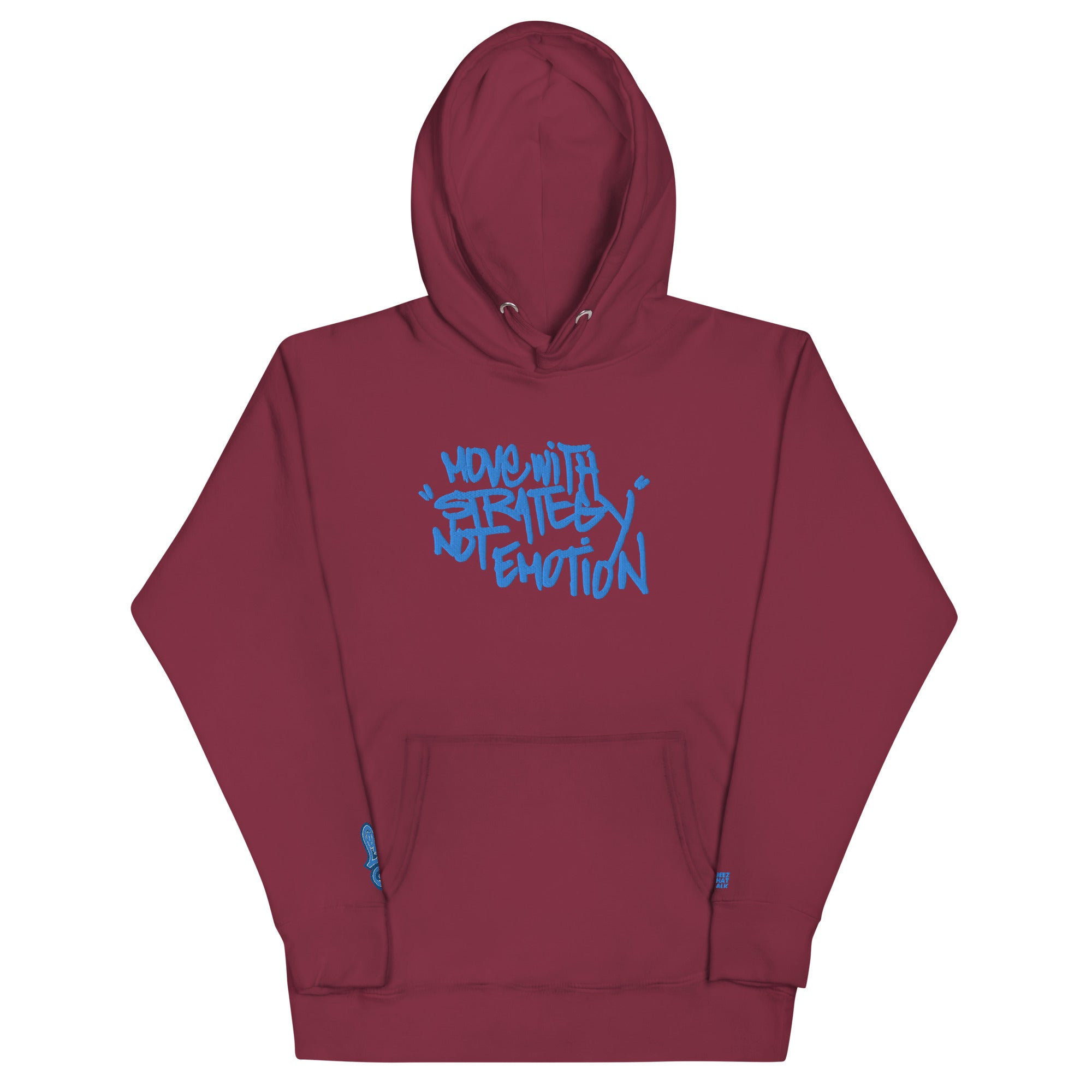 "Move With Strategy Not Emotion Hoodie" (Embroidered): Dope Collection(Free shipping to select countries)