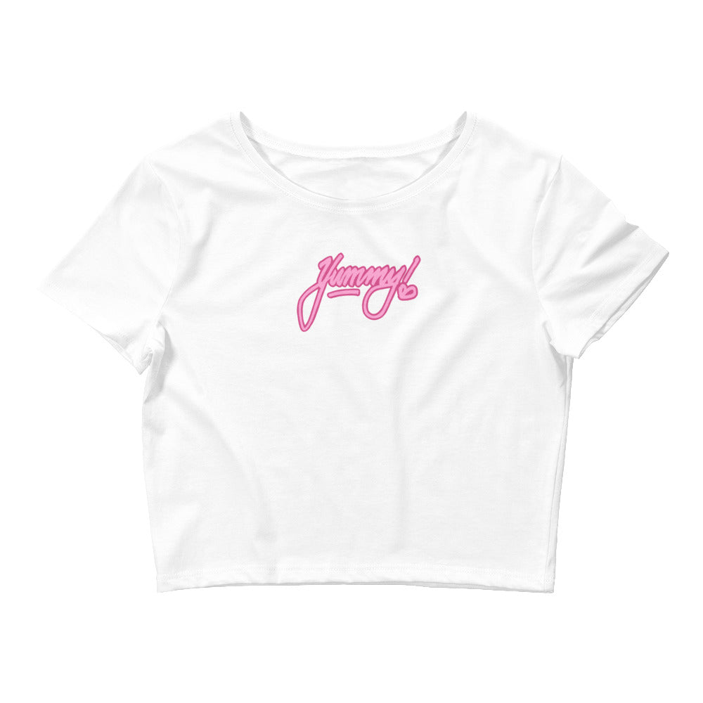 YUMMY! Design Crop Tee (White)