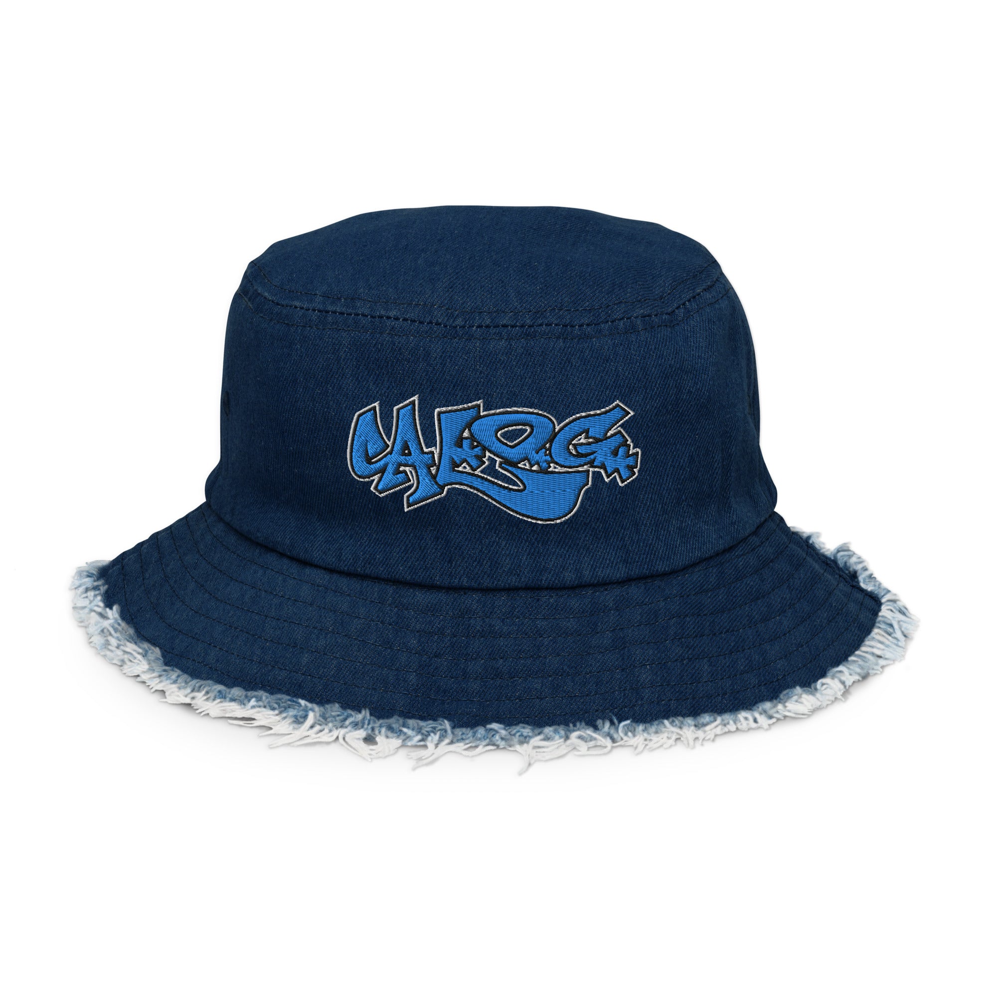 Cal OG Distressed denim bucket hat (Free Shipping to select countries)