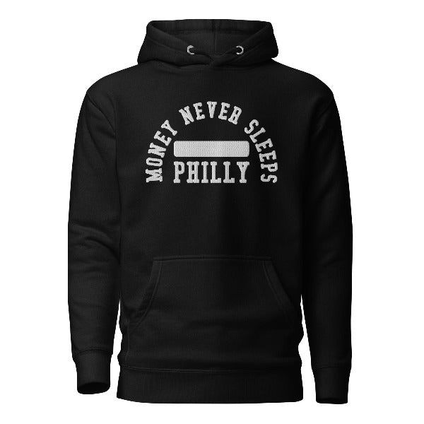 Money Never Sleeps Embroidered Hoodie (Free Shipping)